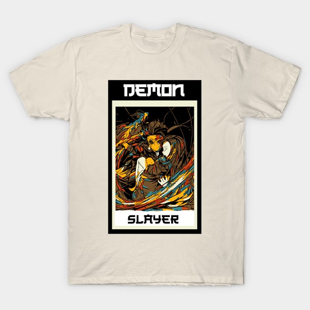 Demon slayer retro T-Shirt by FIFTY CLOTH